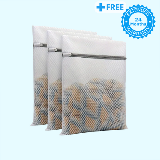 Protection Pack - 3x Premium Sustainable wash bags for bamboo fibre + 24 Month Extended Warranty
